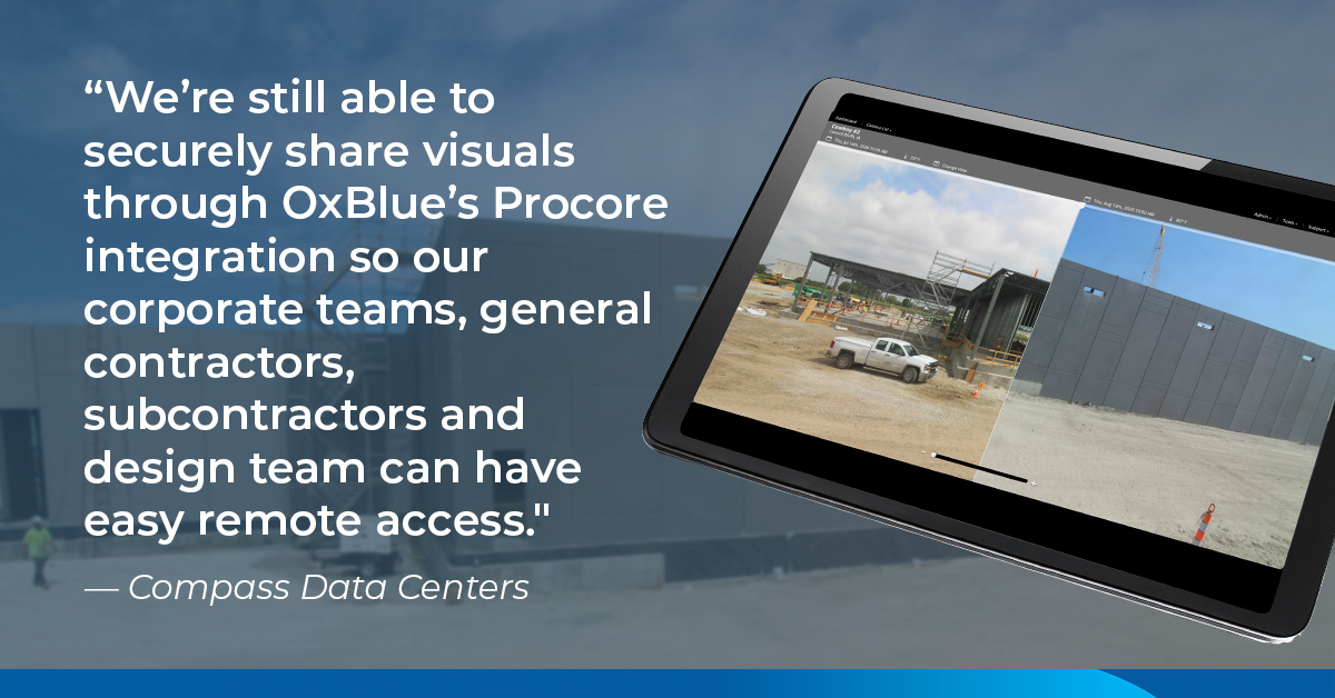 Compass Data Centers Construction Cameras for Owners